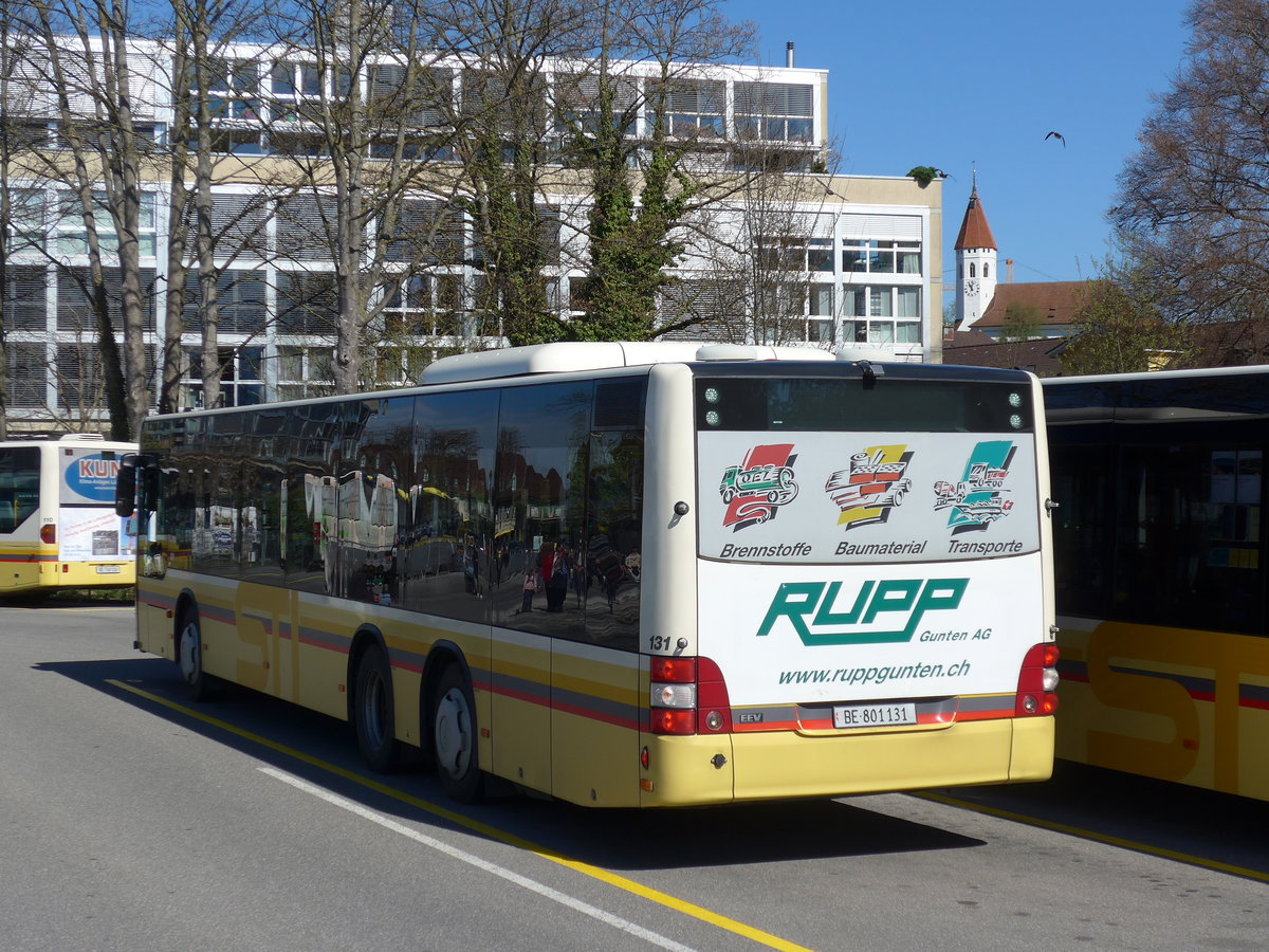 (169'814) - STI Thun - Nr. 131/BE 801'131 - MAN am 11. April 2016 bei der Schiffl�ndte Thun