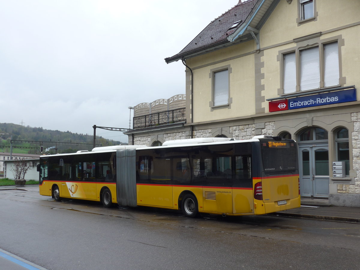 (169'977) - PostAuto Z�rich - Nr. 275/ZH 633'497 - Mercedes am 14. April 2016 beim Bahnhof Embrach-Rorbas