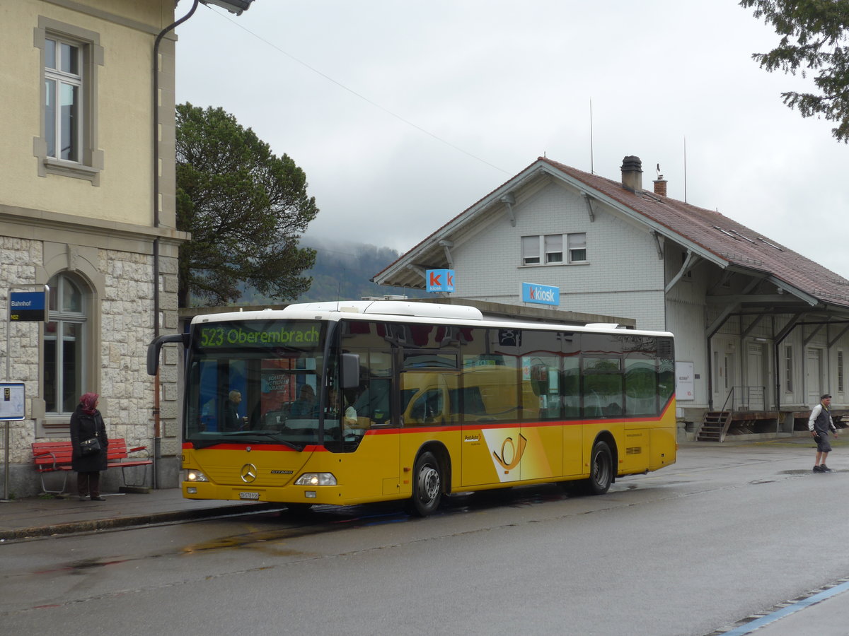 (169'983) - PostAuto Z�rich - Nr. 150/ZH 578'936 - Mercedes (ex Nr. 6) am 14. April 2016 beim Bahnhof Embrach-Rorbas