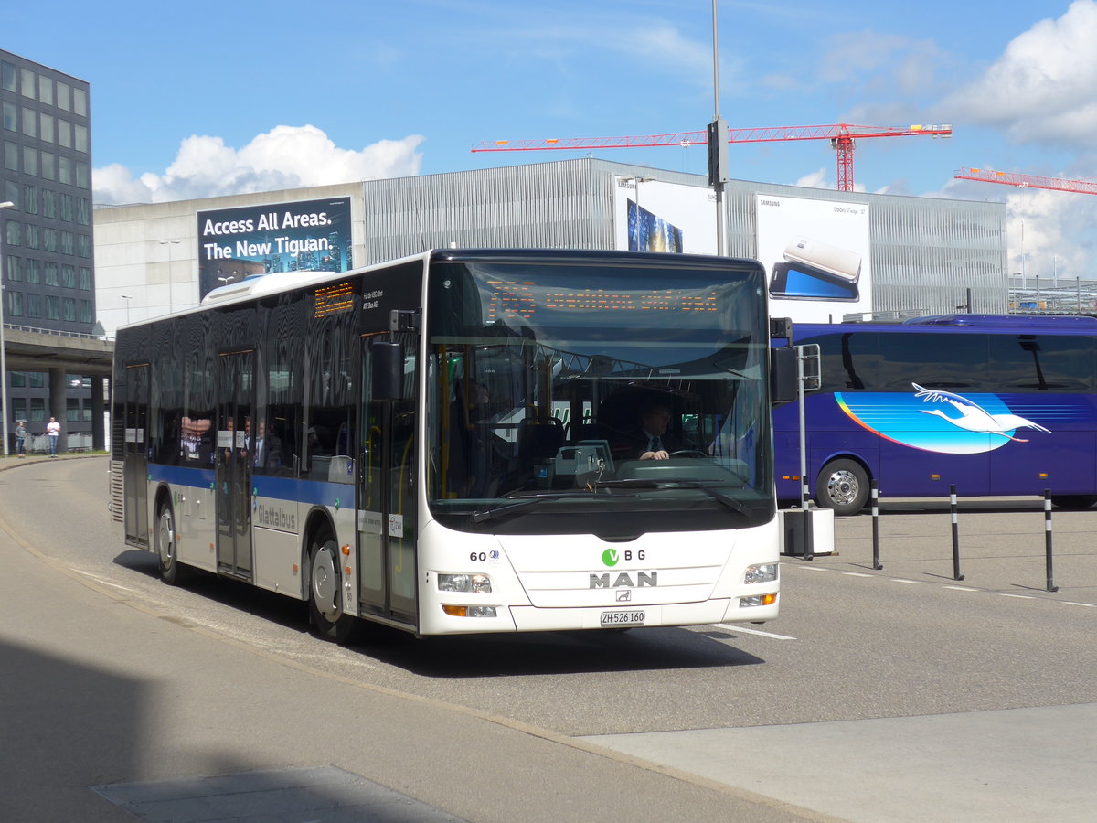 (170'026) - ATE Bus, Effretikon - Nr. 60/ZH 526'160 - MAN am 14. April 2016 in Z�rich, Flughafen