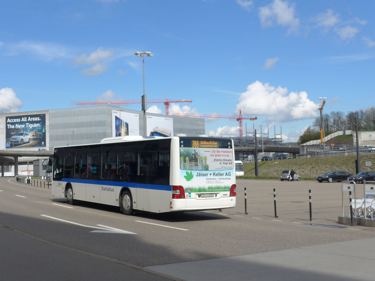 (170'041) - ATE Bus, Effretikon - Nr. 61/ZH 313'805 - MAN am 14. April 2016 in Z�rich, Flughafen