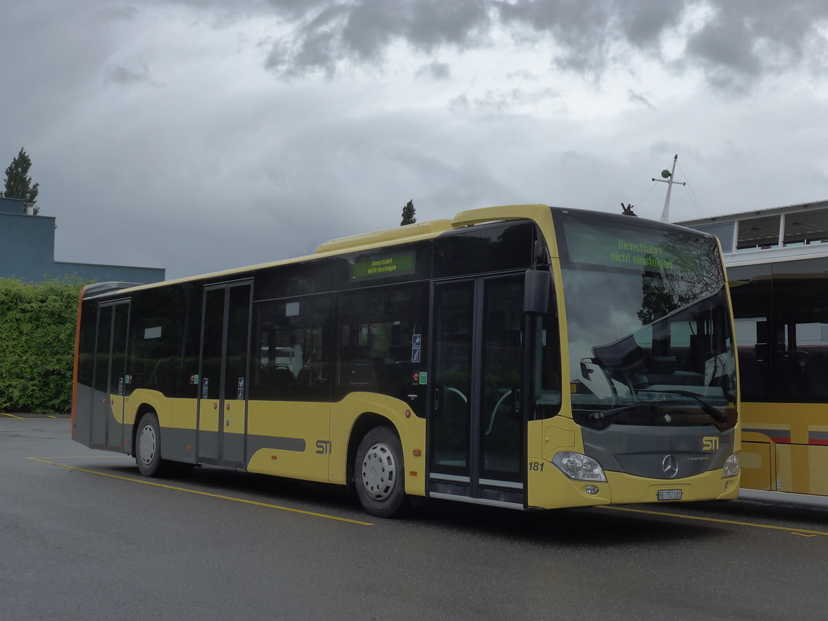 (170'995) - STI Thun - Nr. 181/BE 752'181 - Mercedes am 19. Mai 2016 bei der Schiffl�ndte Thun