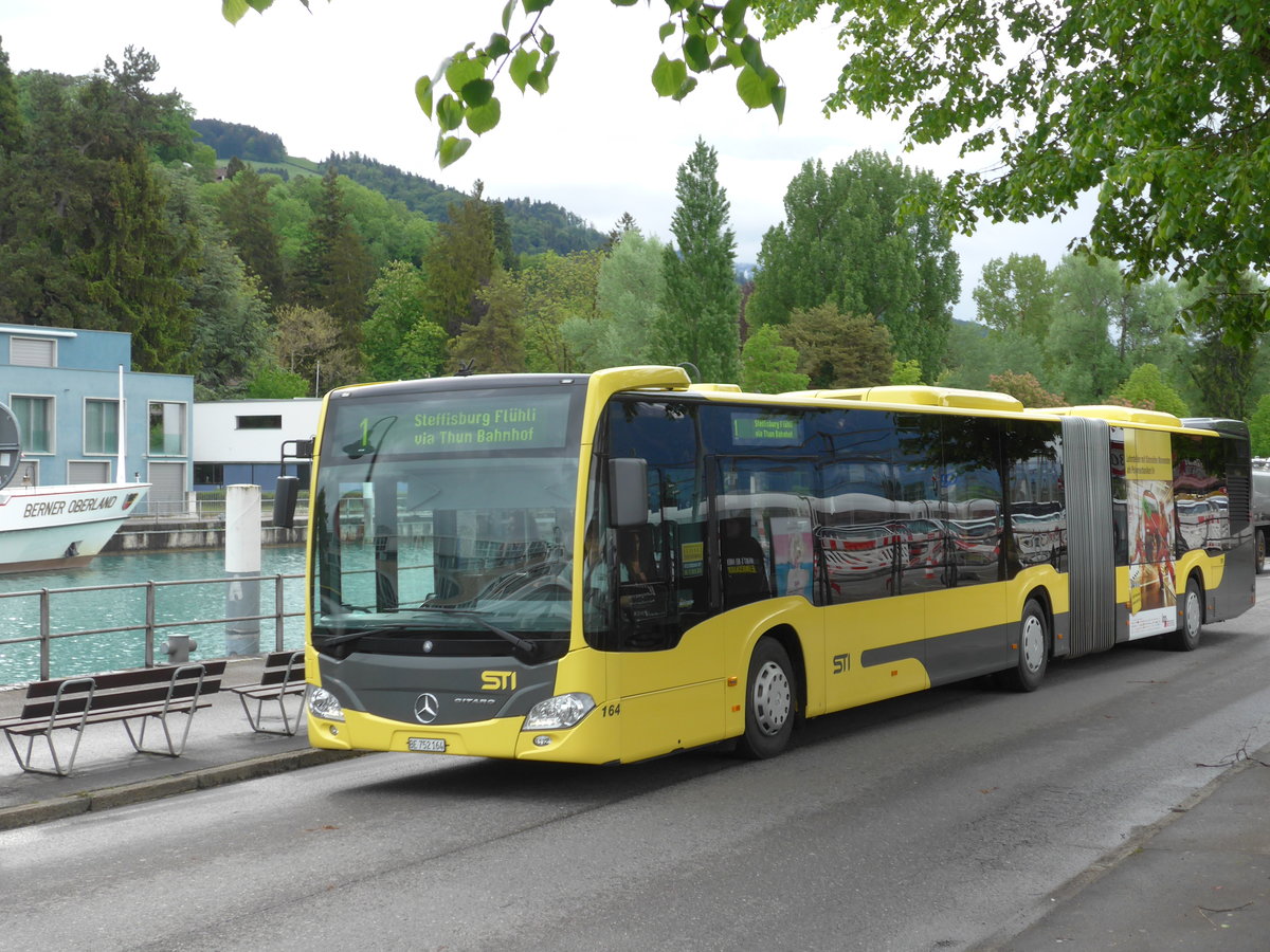 (170'997) - STI Thun - Nr. 164/BE 752'164 - Mercedes am 19. Mai 2016 bei der Schiffl�ndte Thun