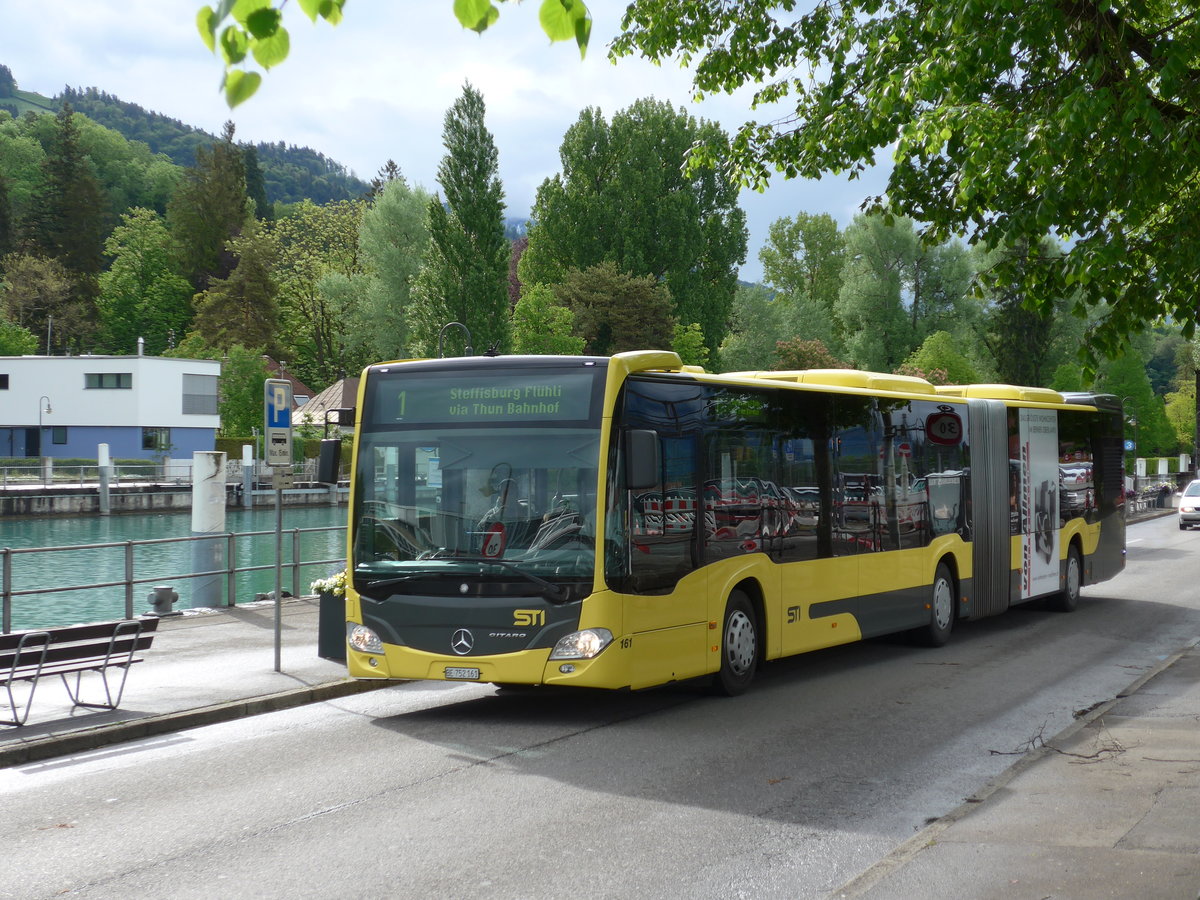(170'999) - STI Thun - Nr. 161/BE 752'161 - Mercedes am 19. Mai 2016 bei der Schiffl�ndte Thun