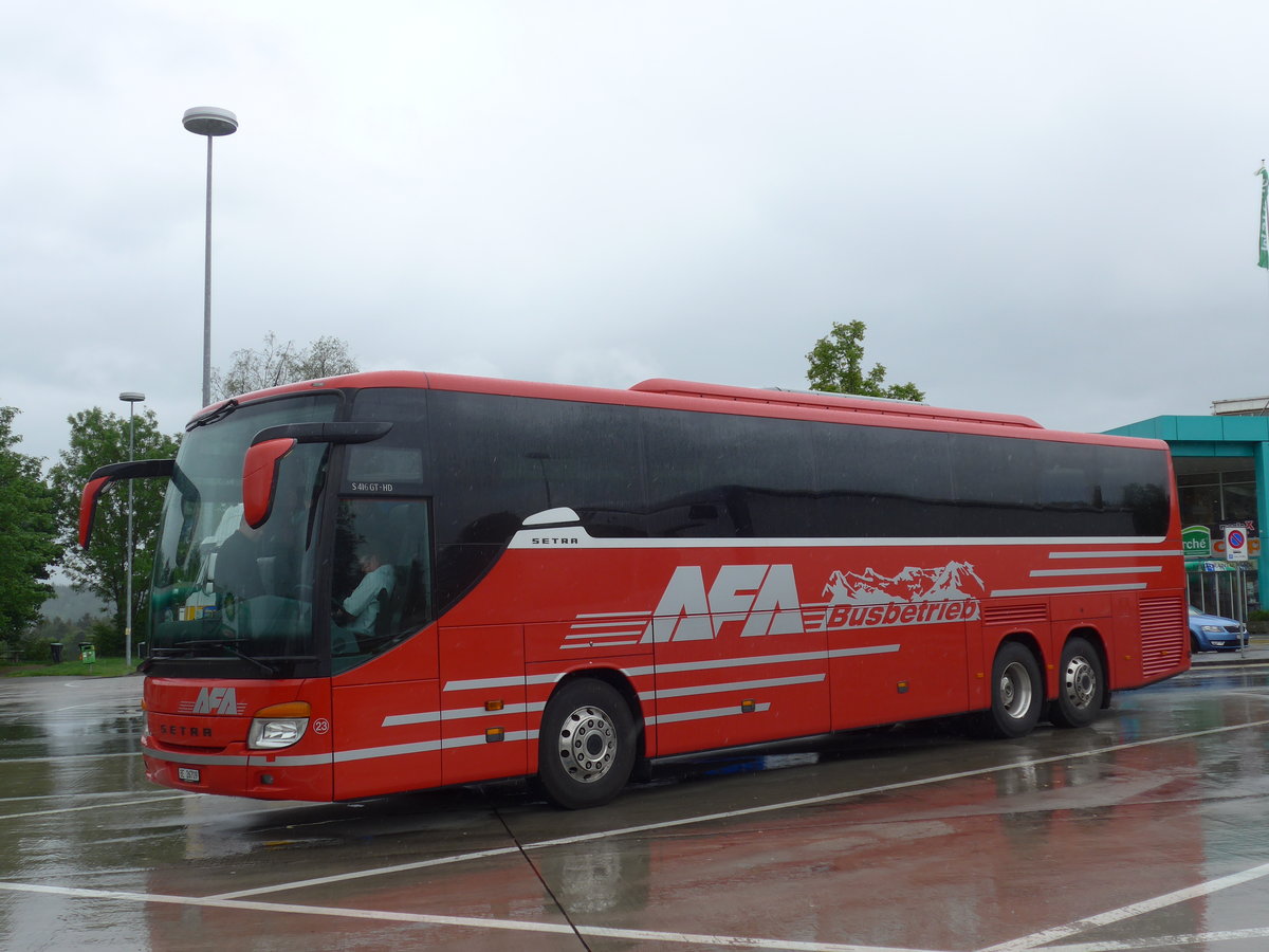 (171'005) - AFA Adelboden - Nr. 23/BE 26'709 - Setra (ex Blaguss, A-Wien Nr. 5402) am 19. Mai 2016 in Gunzgen, Rastst�tte