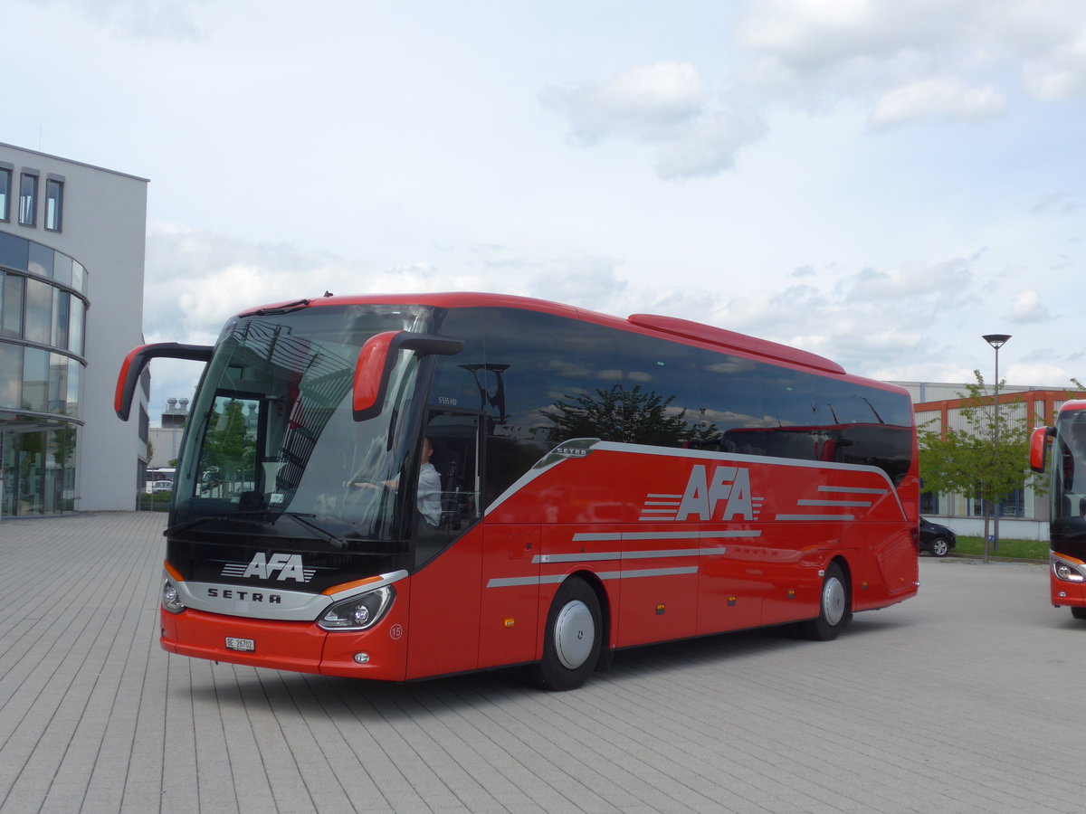 (171'183) - F�r die Schweiz: AFA Adelboden - Nr. 15/BE 26'702 - Setra am 20. Mai 2016 in Neu-Ulm, Setrawerk