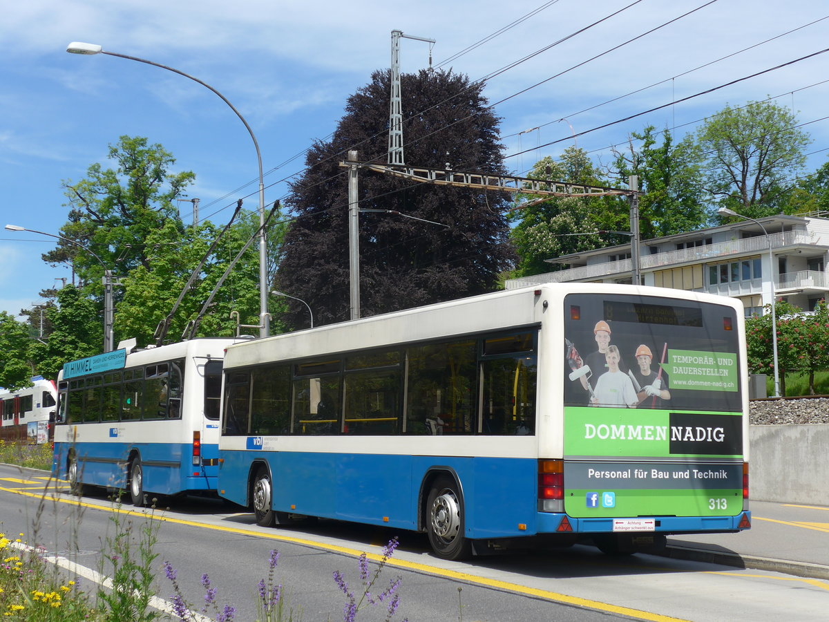 (171'289) - VBL Luzern - Nr. 313 - Lanz+Marti/Hess Personenanh�nger am 22. Mai 2016 in Luzern, Verkehrshaus