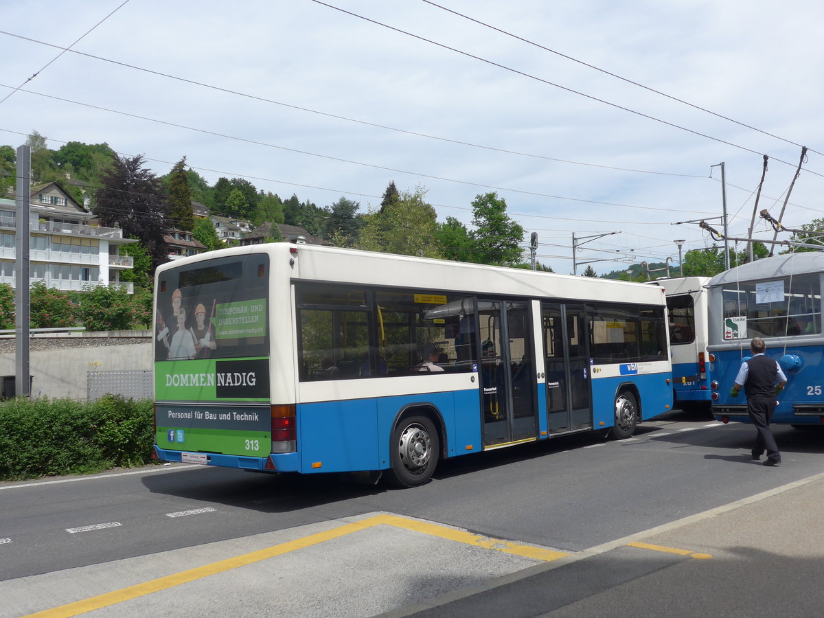 (171'362) - VBL Luzern - Nr. 313 - Lanz+Marti/Hess Personenanh�nger am 22. Mai 2016 in Luzern, Verkehrshaus