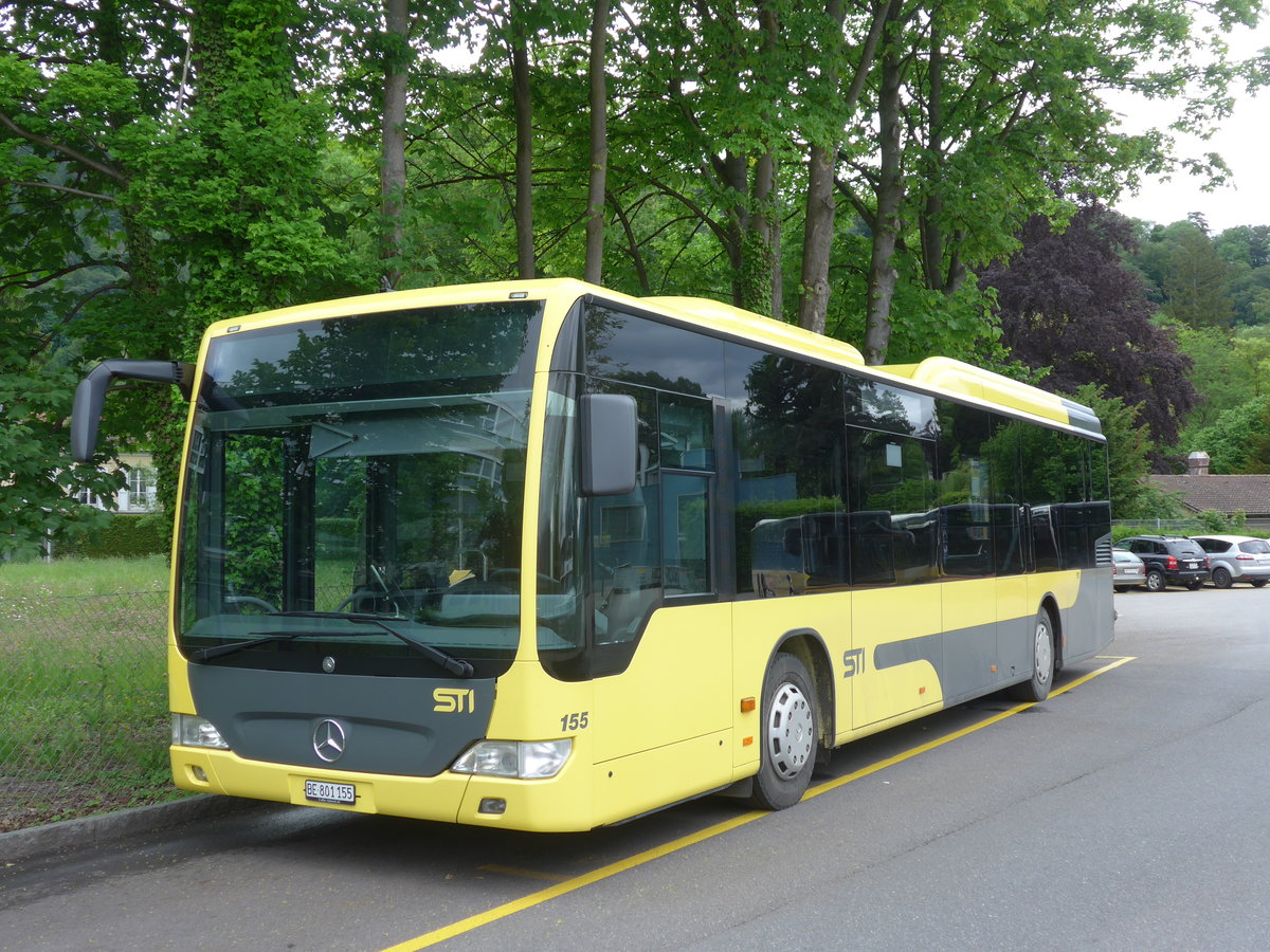 (171'524) - STI Thun - Nr. 155/BE 801'155 - Mercedes am 30. Mai 2016 bei der Schiffl�ndte Thun