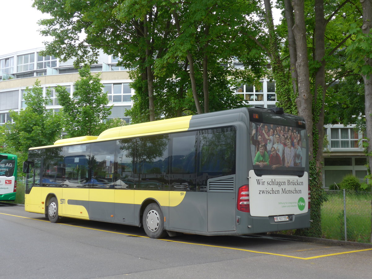 (171'525) - STI Thun - Nr. 155/BE 801'155 - Mercedes am 30. Mai 2016 bei der Schiffl�ndte Thun