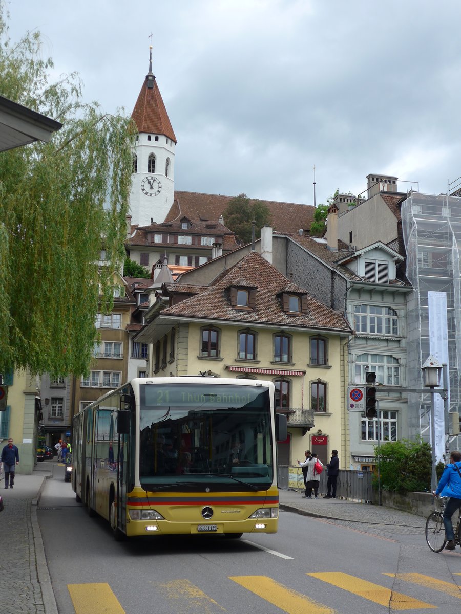 (171'533) - STI Thun - Nr. 135/BE 801'135 - Mercedes am 30. Mai 2016 in Thun, Sinnebr�cke