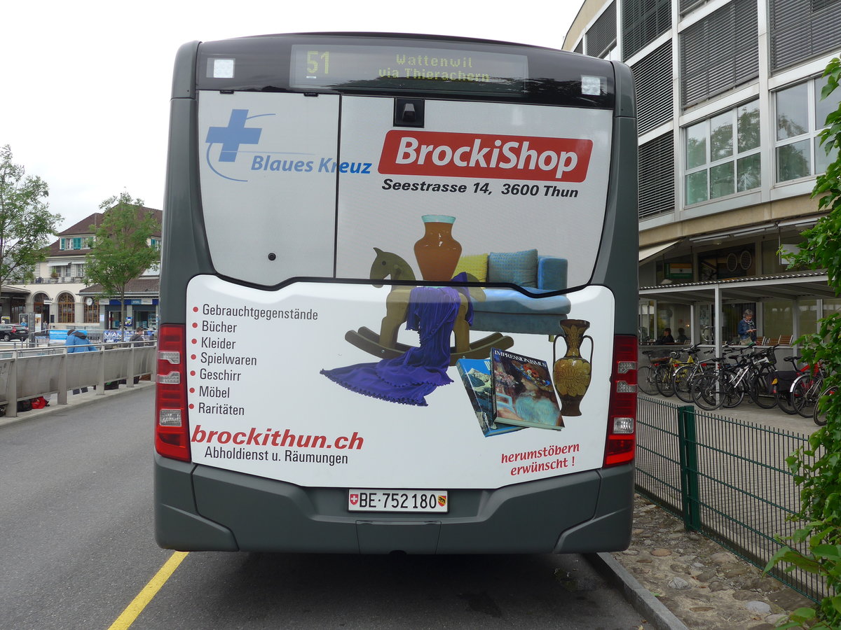 (171'539) - STI Thun - Nr. 180/BE 752'180 - Mercedes am 31. Mai 2016 bei der Schiffl�ndte Thun