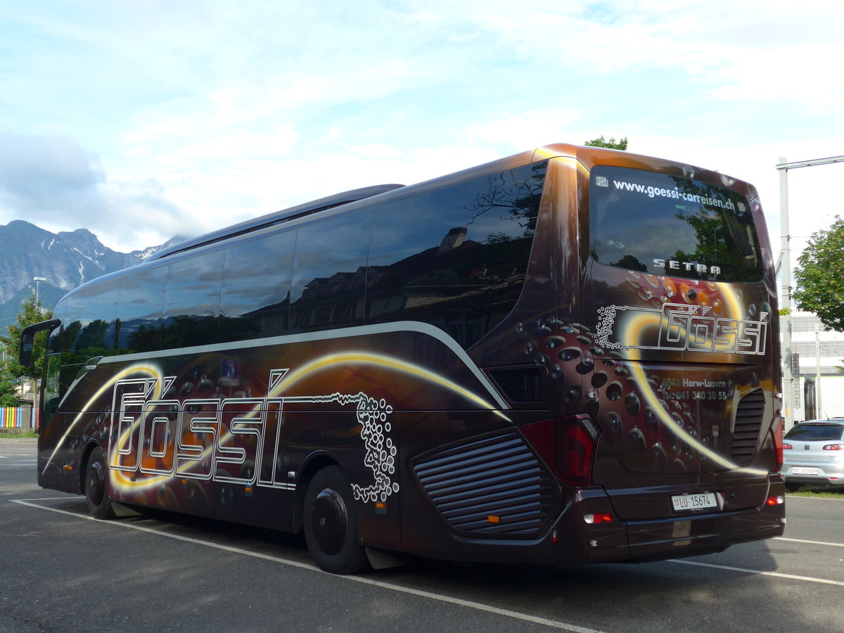 (171'704) - G�ssi, Horw - LU 15'674 - Setra am 12. Juni 2016 in Thun, Seestrasse