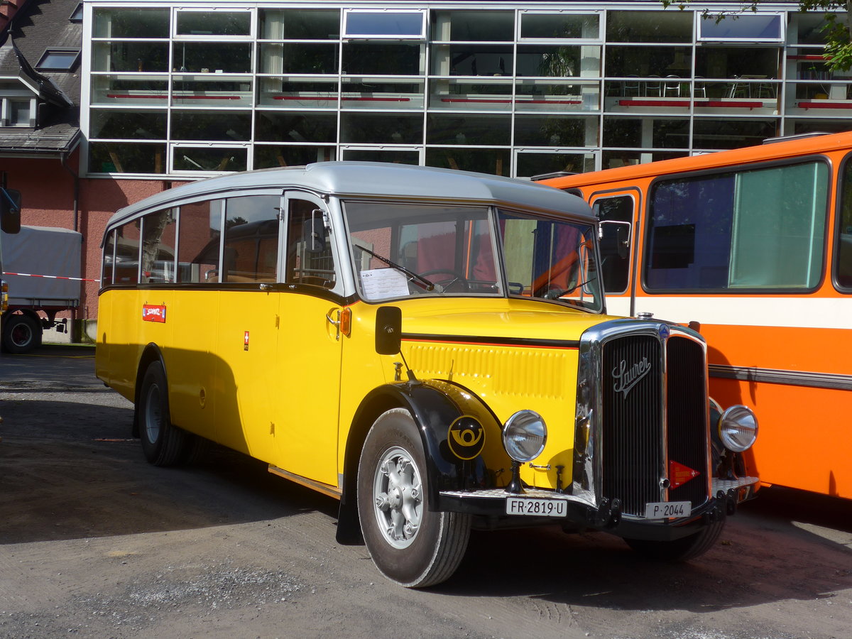 (171'961) - Schmutz, Vaulruz - FR 2819 U - Saurer/Saurer (ex Nestl�; ex P 23'019; ex P 2044) am 25. Juni 2016 in Aigle, Saurertreffen