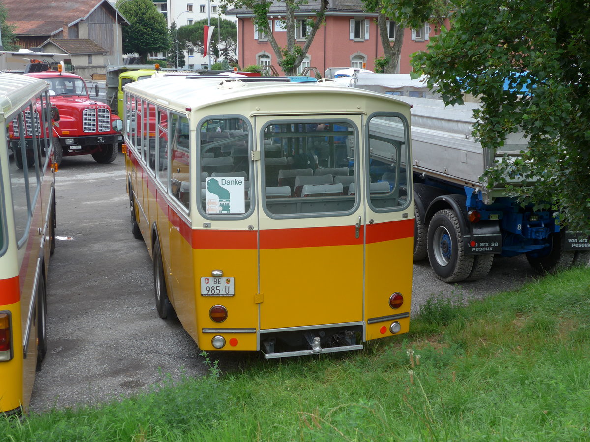 (172'087) - Zimmermann, Niederwangen - BE 985 U - Saurer/T�scher (ex P 24'632) am 25. Juni 2016 in Aigle, Saurertreffen