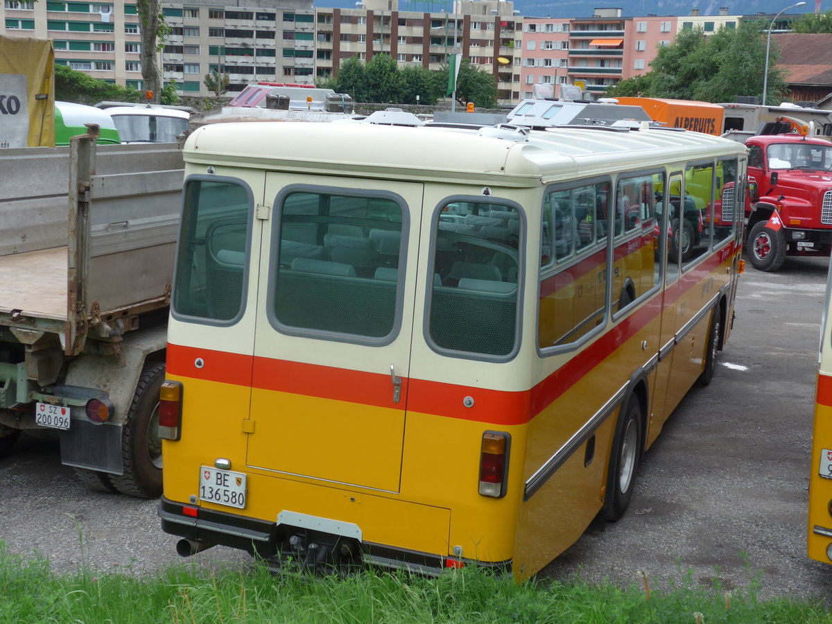 (172'088) - Schumacher, Liebefeld - BE 136'580 - Saurer/T�scher (ex Zimmermann, Niederwangen; ex P 24'289) am 25. Juni 2016 in Aigle, Saurertreffen