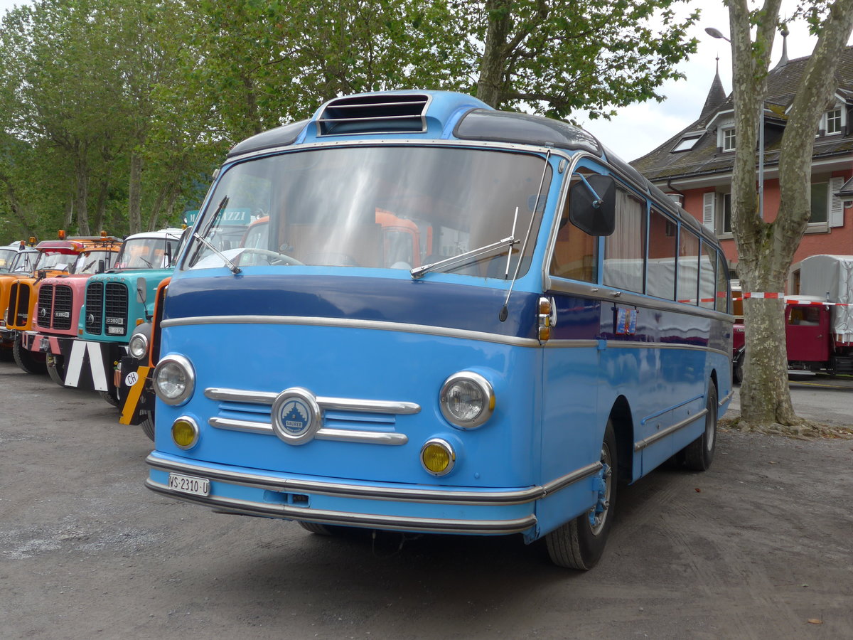 (172'093) - Barras, Cho�x - VS 2310 U - Saurer/Saurer (ex Gerster, Pont-de-la-Morge; ex Theytaz, Sion) am 25. Juni 2016 in Aigle, Saurertreffen