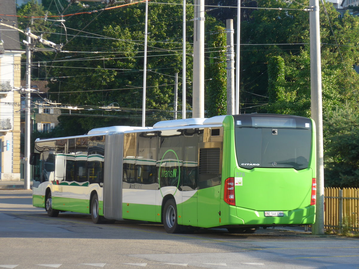 (173'099) - transN, La Chaux-de-Fonds - Nr. 376/NE 146'376 - Mercedes am 17. Juli 2016 in Neuch�tel, D�p�t