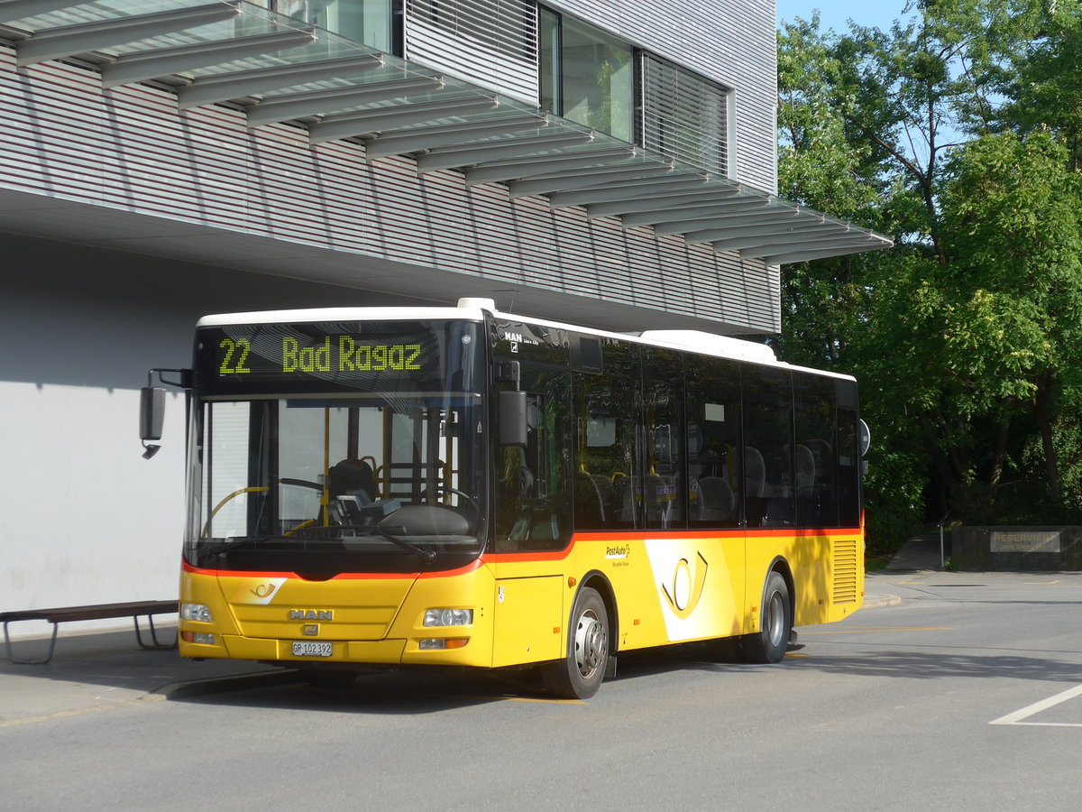 (173'290) - Gessinger, Bad Ragaz - GR 102'392 - MAN/G�ppel am 24. Juli 2016 beim Bahnhof Landquart