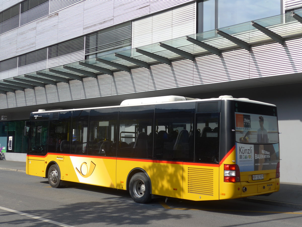 (173'291) - Gessinger, Bad Ragaz - GR 102'392 - MAN/G�ppel am 24. Juli 2016 beim Bahnhof Landquart