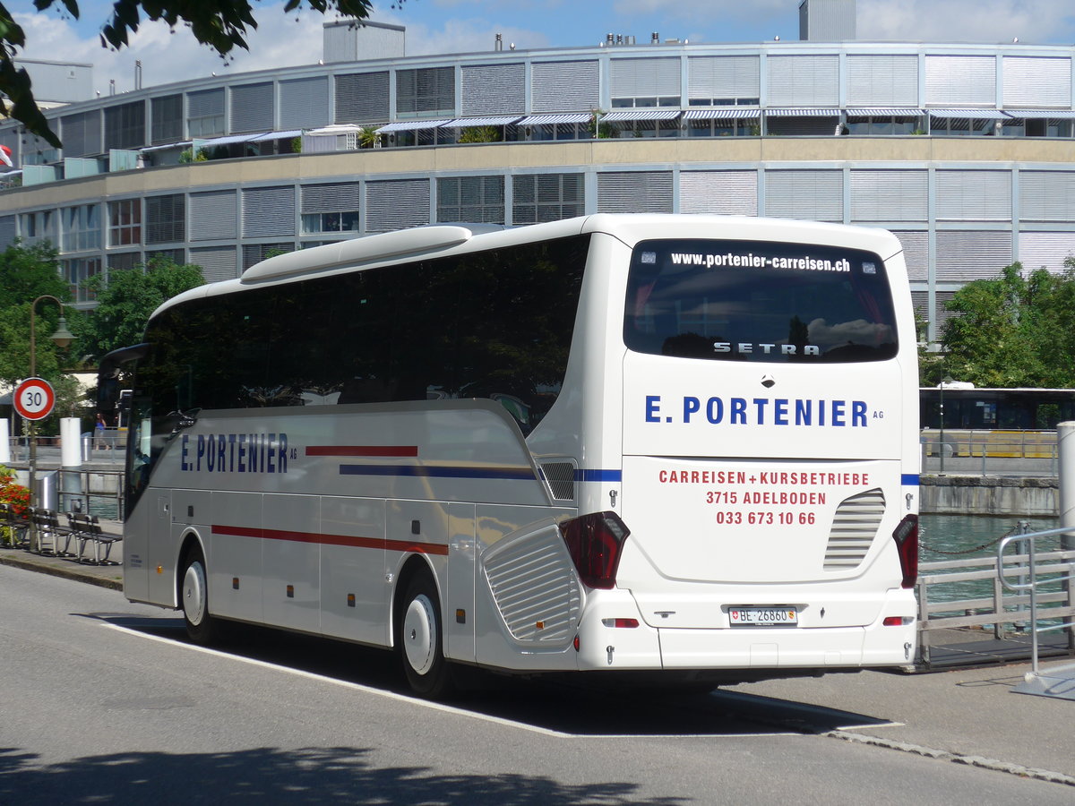(173'365) - Portenier, Adelboden - Nr. 3/BE 26'860 - Setra am 29. Juli 2016 bei der Schiffl�ndte Thun