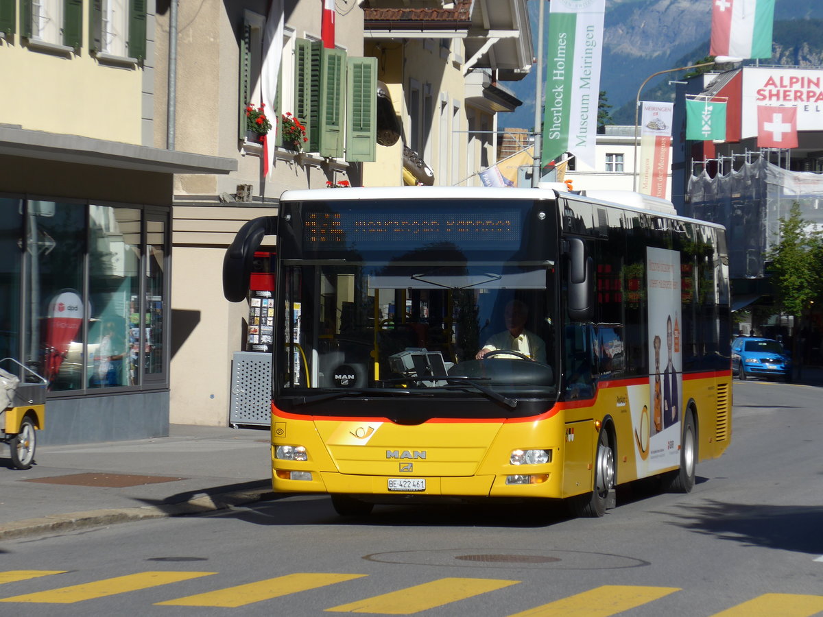 (173'707) - AVG Meiringen - Nr. 61/BE 422'461 - MAN/G�ppel am 8. August 2016 in Meiringen, Casino Platz