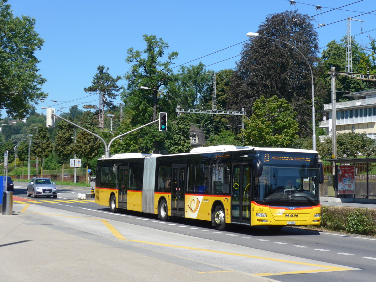 (173'742) - Bucheli, Kriens - Nr. 20/LU 15'527 - MAN am 8. August 2016 in Luzern, Verkehrshaus