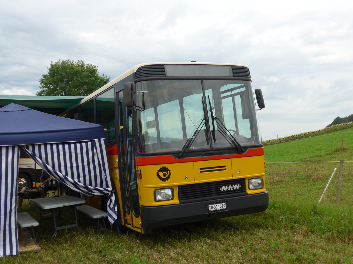 (174'024) - Aus der Schweiz: B�chi, Bussnang - TG 500'019 - NAW/Hess (ex K�ng, Beinwil; ex Voegtlin-Meyer, Brugg Nr. 79) am 20. August 2016 in B�singen, Bahnhof (Teilaufnahme)