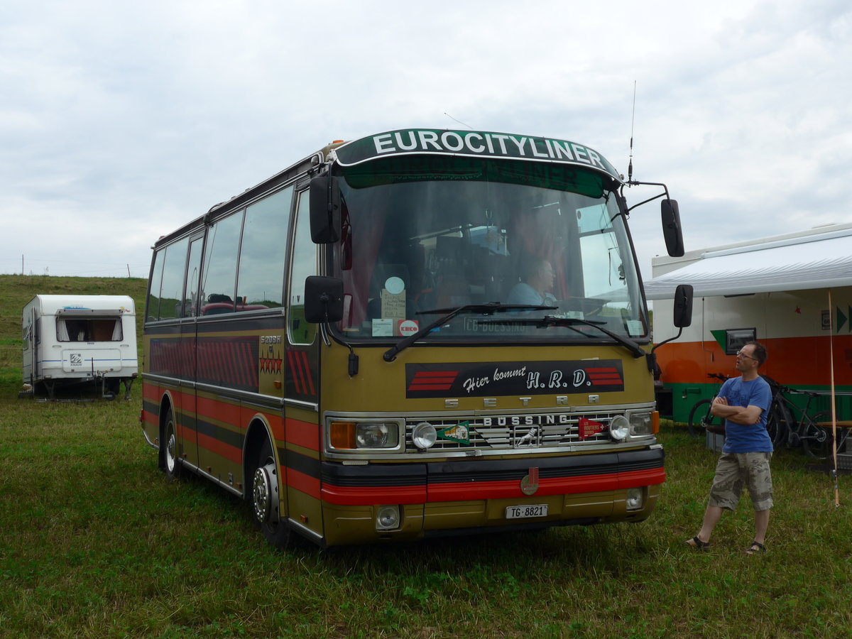 (174'038) - Aus der Schweiz: Dasen, Bischofszell - TG 8821 - Setra (ex Reichlin, Goldau) am 20. August 2016 in B�singen, Bahnhof