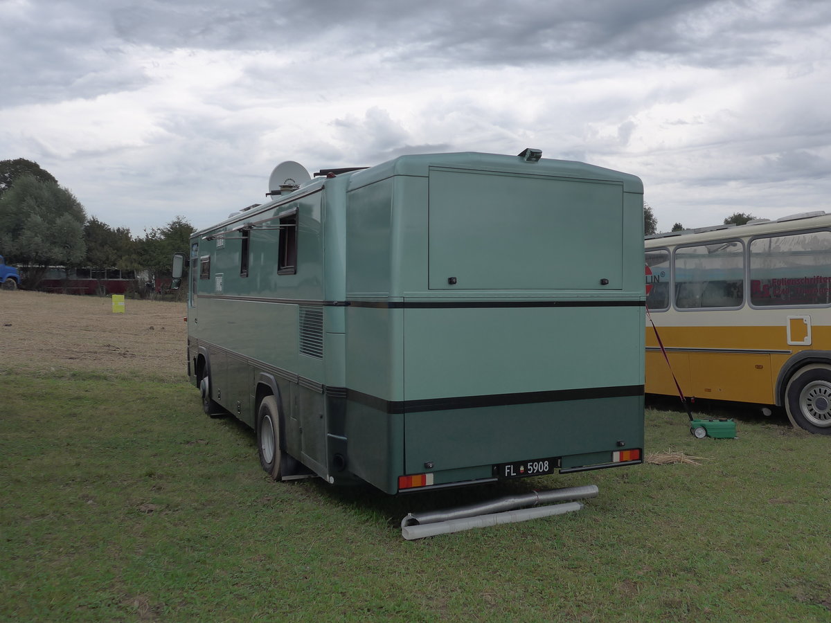 (174'071) - Aus Liechtenstein: Marxer, Schaan - FL 5908 - Magirus-Deutz am 20. August 2016 in B�singen, Bahnhof