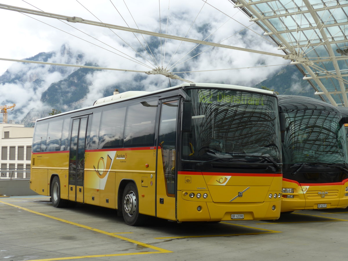 (174'122) - Demarmels, Salouf - GR 43'390 - Volvo (ex PostAuto Graub�nden) am 21. August 2016 in Chur, Postautostation