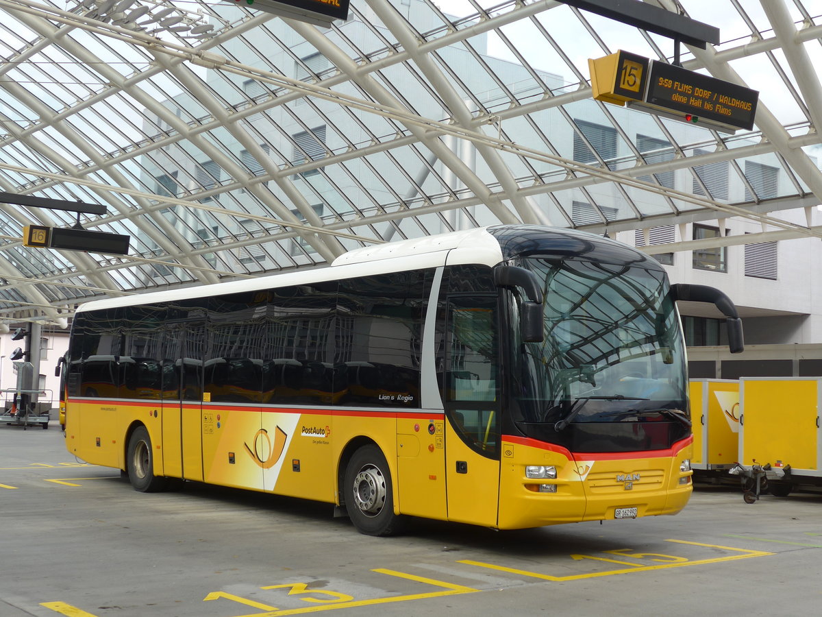 (174'131) - PostAuto Graub�nden - GR 162'992 - MAN am 21. August 2016 in Chur, Postautostation