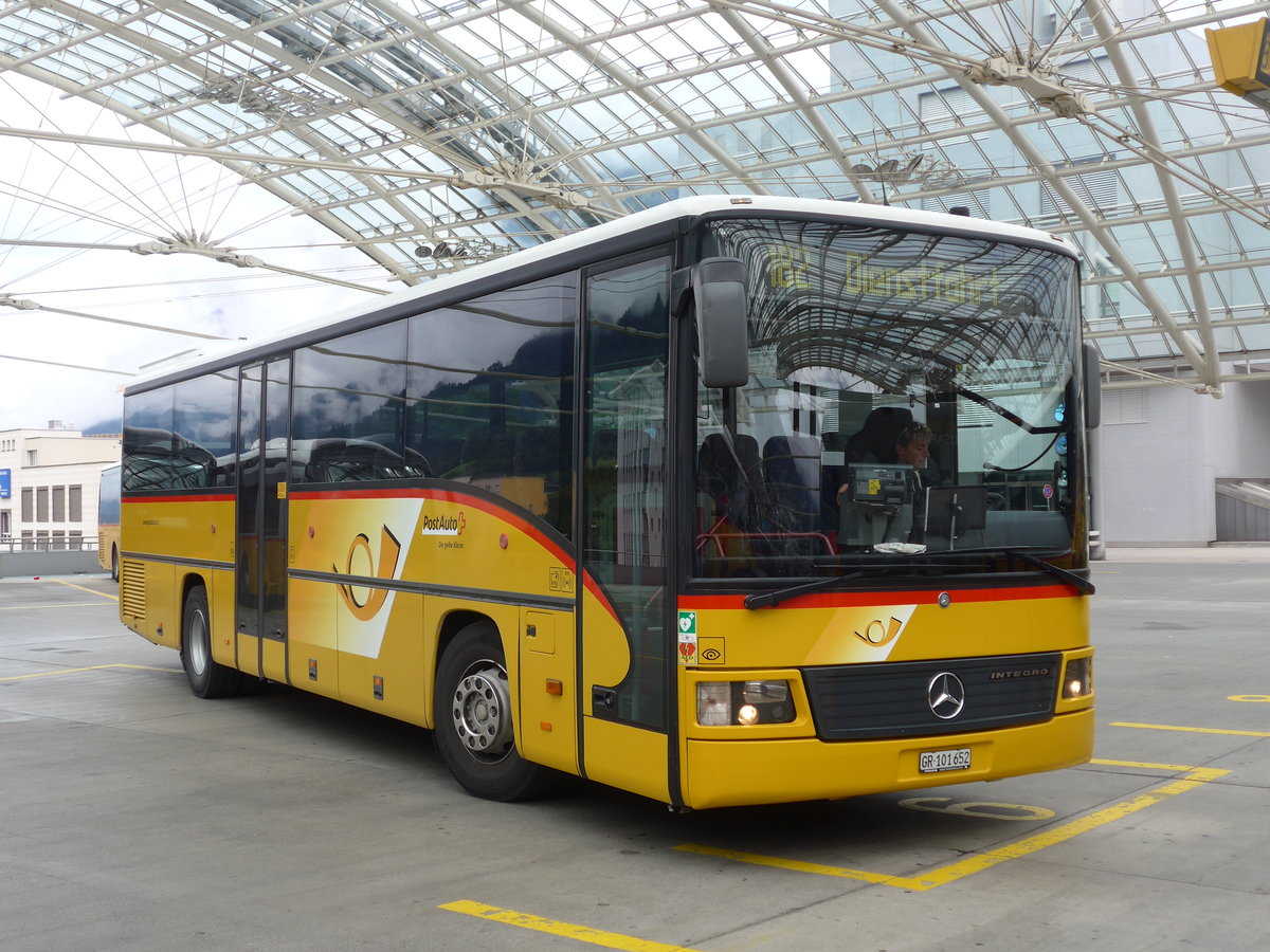 (174'145) - PostAuto Graub�nden - GR 101'652 - Mercedes am 21. August 2016 in Chur, Postautostation