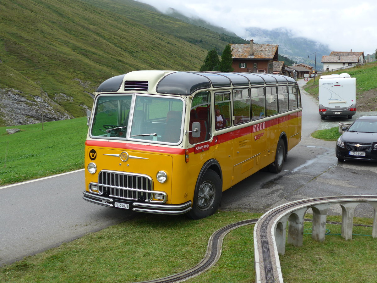 (174'191) - Tanner&Lambach, Reigoldswil - Nr. 2/BL 24'059 - FBW/R&J (ex Hunziker, R�schlikon; ex P 24'059; ex P 21'559) am 21. August 2016 in Am Bach