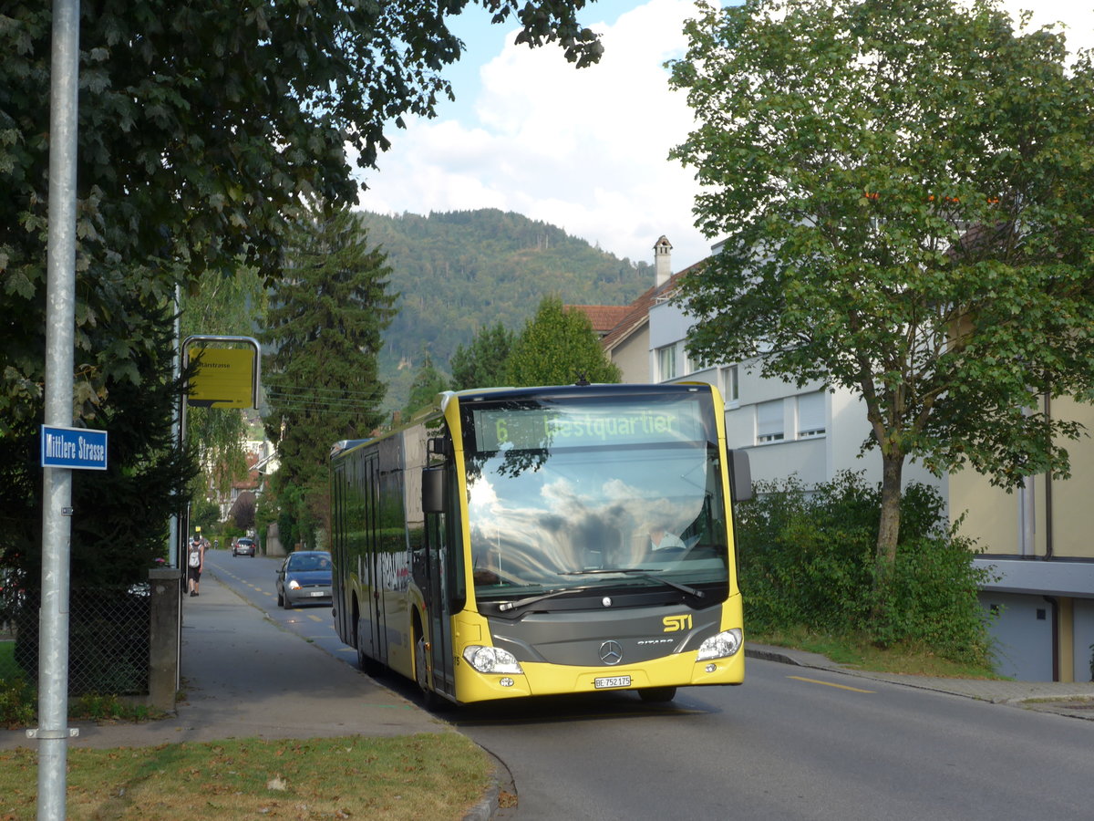 (174'432) - STI Thun - Nr. 175/BE 752'175 - Mercedes am 1. September 2016 in Thun, Milit�rstrasse