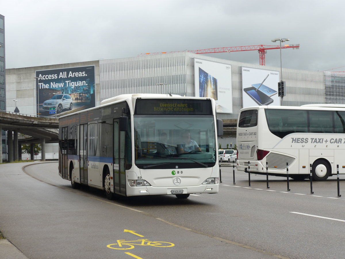(174'598) - Welti-Furrer, Bassersdorf - Nr. 53/ZH 634'603 - Mercedes am 5. September 2016 in Z�rich, Flughafen 