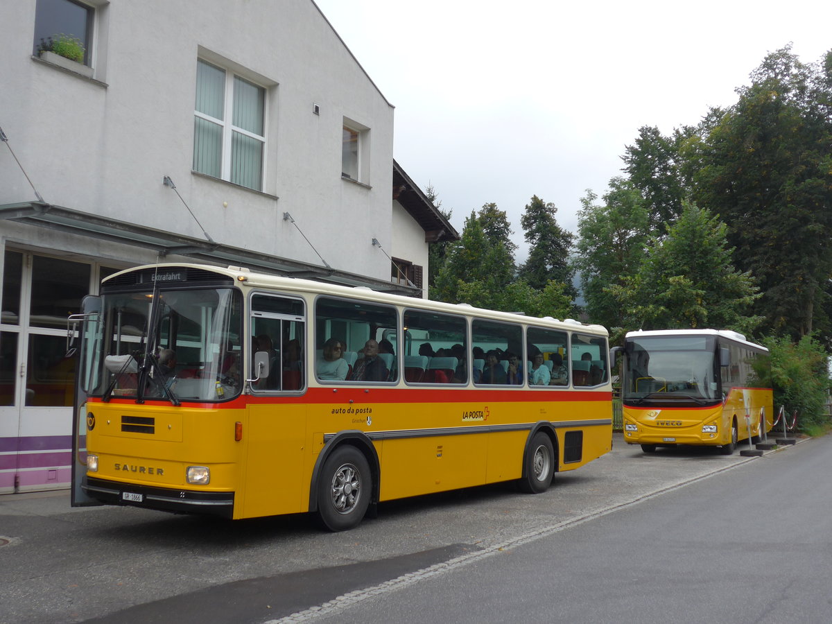 (174'947) - Mark, Andeer - GR 1866 - Saurer/R&J (ex PostAuto Graub�nden; ex P 24'350) am 18. September 2016 in Andeer, Garage