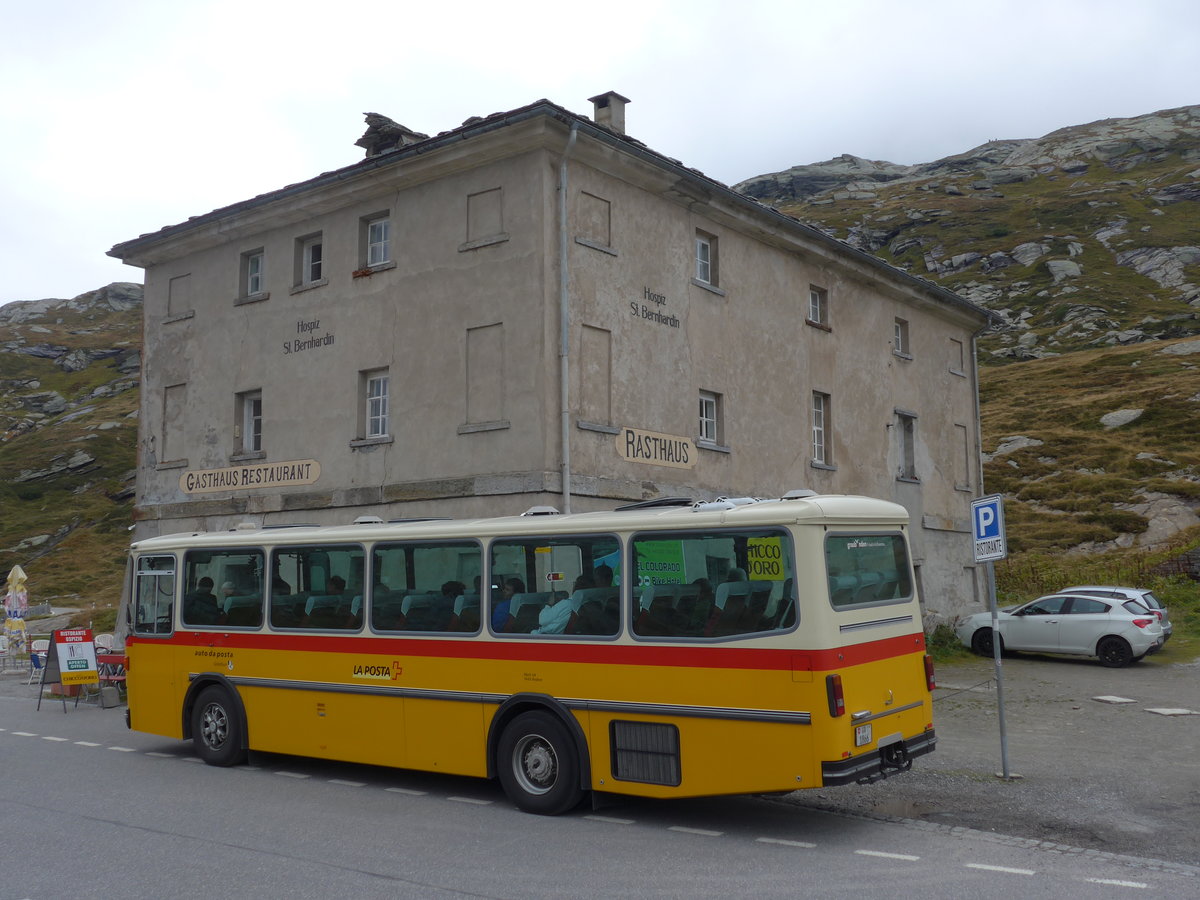 (174'968) - Mark, Andeer - GR 1866 - Saurer/R&J (ex PostAuto Graub�nden; ex P 24'350) am 18. September 2016 in San Bernardino, Ospizio