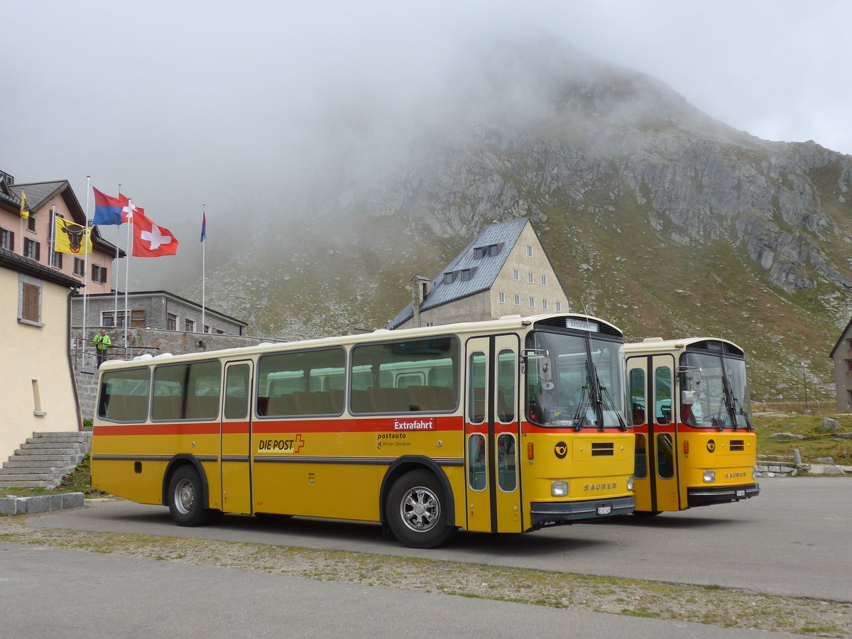 (175'009) - AVG Meiringen - Nr. 74/BE 607'481 - Saurer/R&J (ex P 24'357) am 18. September 2016 in Gotthard, Passh�he