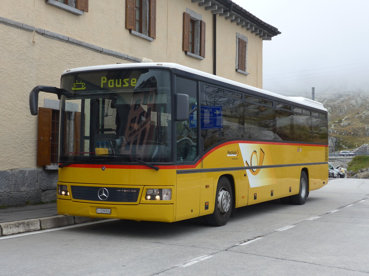 (175'014) - Marchetti, Airolo - TI 239'834 - Mercedes (ex AVG Meiringen Nr. 70) am 18. September 2016 in Gotthard, Passh�he