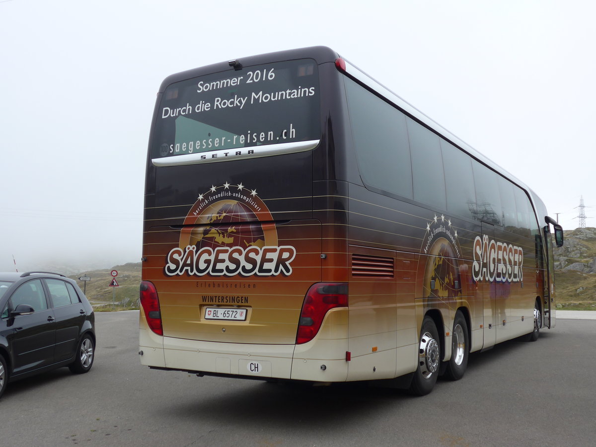 (175'021) - S�gesser, Wintersingen - Nr. 6/BL 6572 - Setra am 18. September 2016 in Gotthard, Passh�he