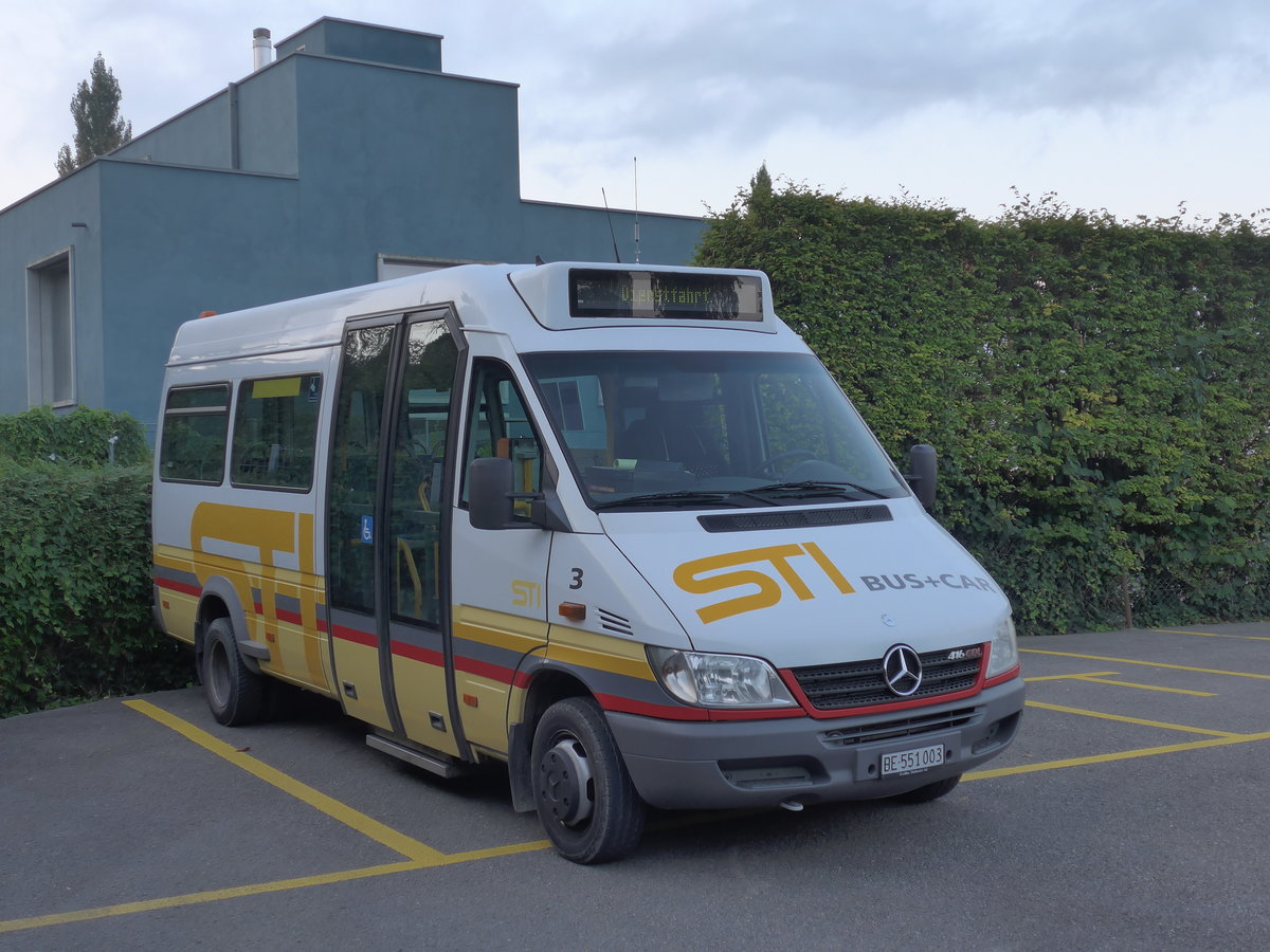 (175'070) - STI Thun - Nr. 3/BE 551'003 - Mercedes am 24. September 2016 bei der Schiffl�ndte Thun