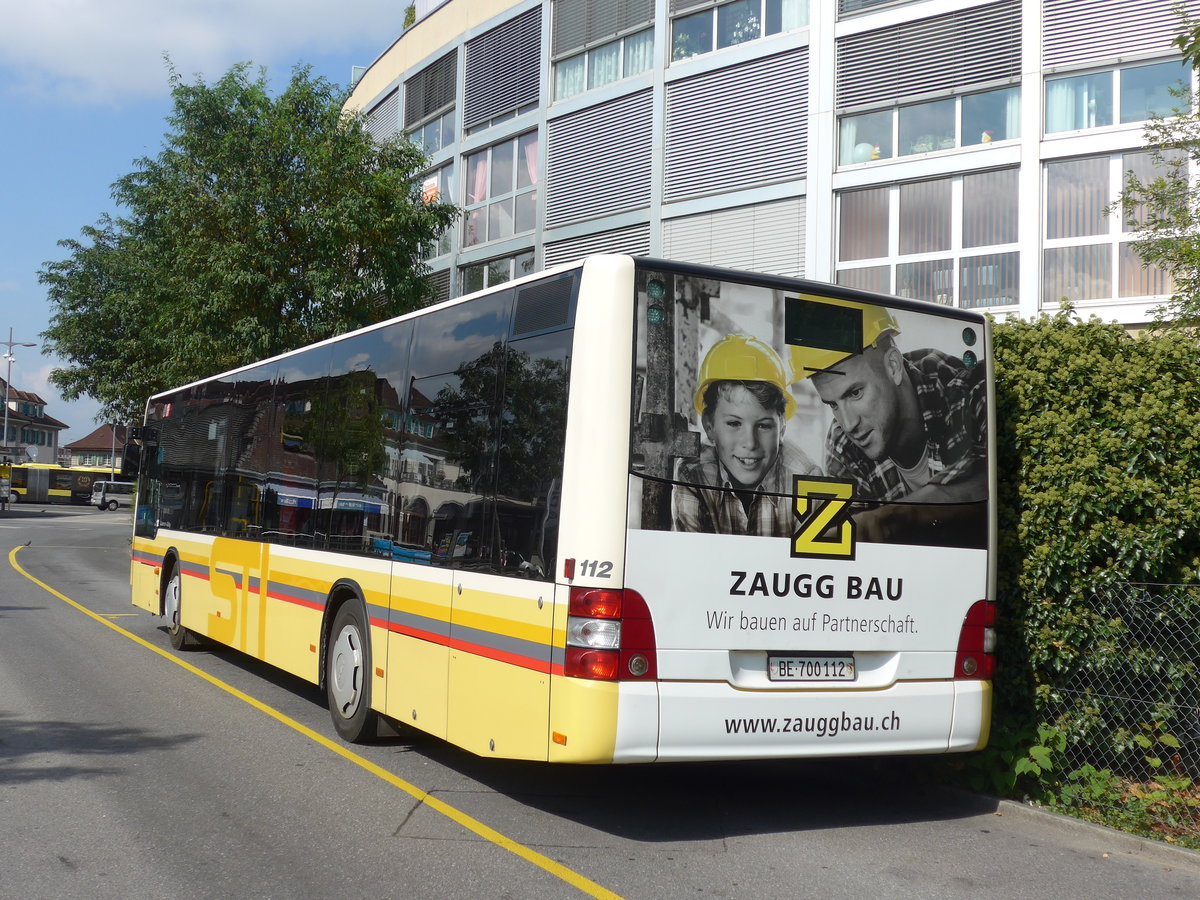 (175'267) - STI Thun - Nr. 112/BE 700'112 - MAN am 27. September 2016 bei der Schiffl�ndte Thun