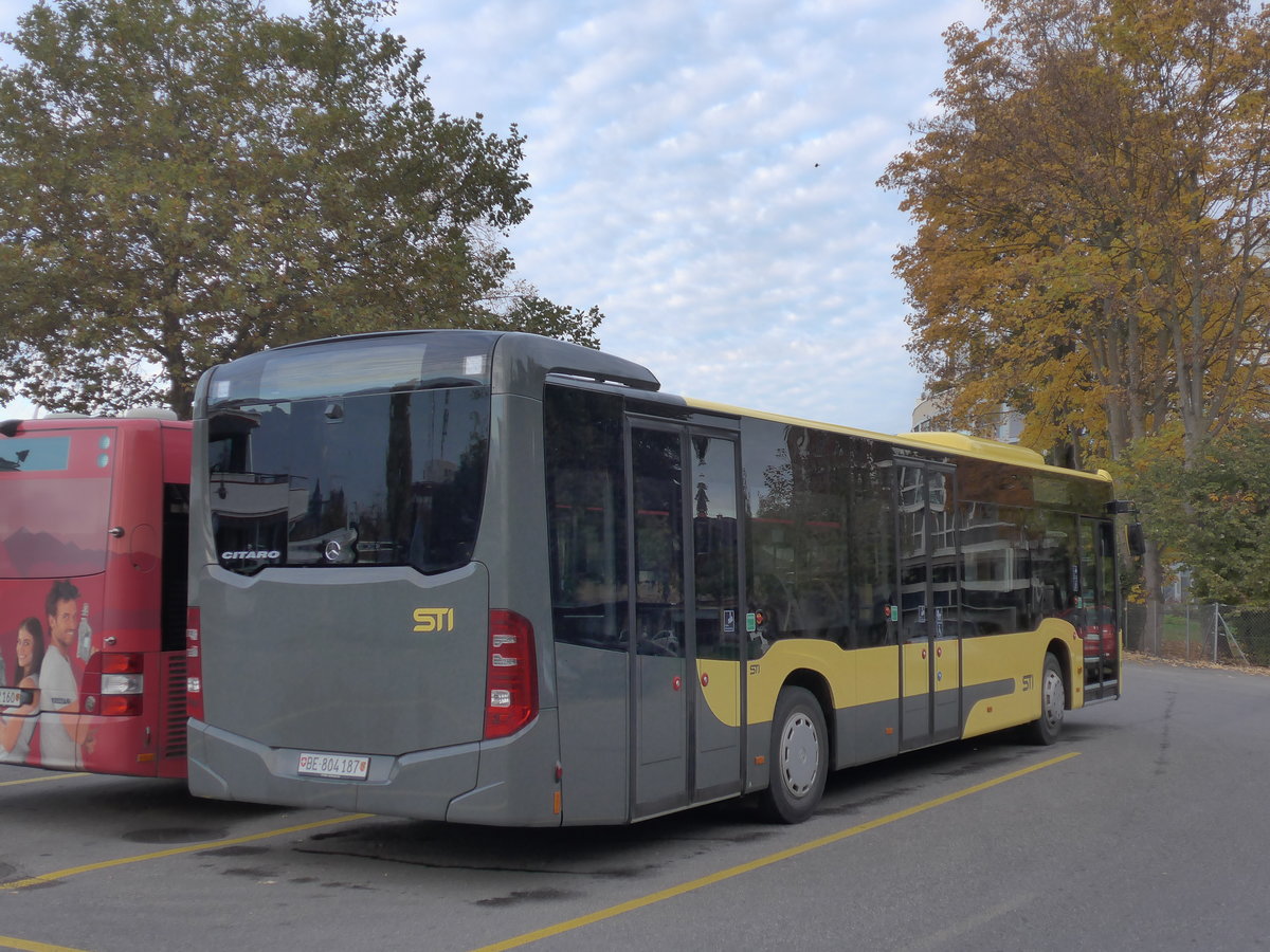 (176'213) - STI Thun - Nr. 187/BE 804'187 - Mercedes am 22. Oktober 2016 bei der Schiffl�ndte Thun