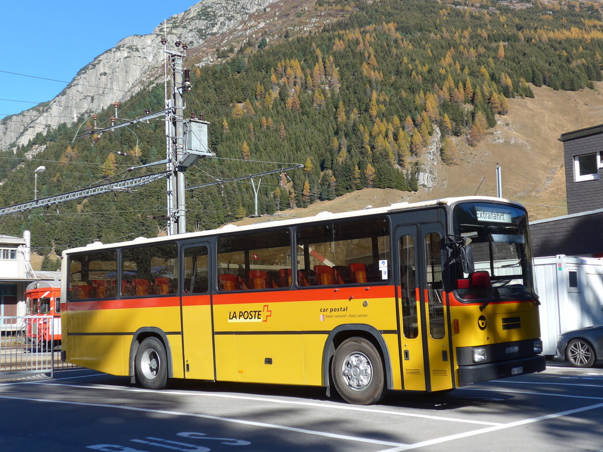 (176'407) - Oser, B�rchen - VS 93'575 - NAW/Lauber (ex Epiney, Ayer) am 30. Oktober 2016 beim Bahnhof Andermatt