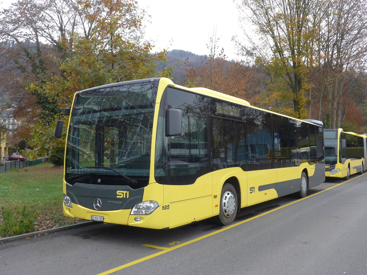 (176'582) - STI Thun - Nr. 185/BE 804'185 - Mercedes am 9. November 2016 bei der Schiffl�ndte Thun
