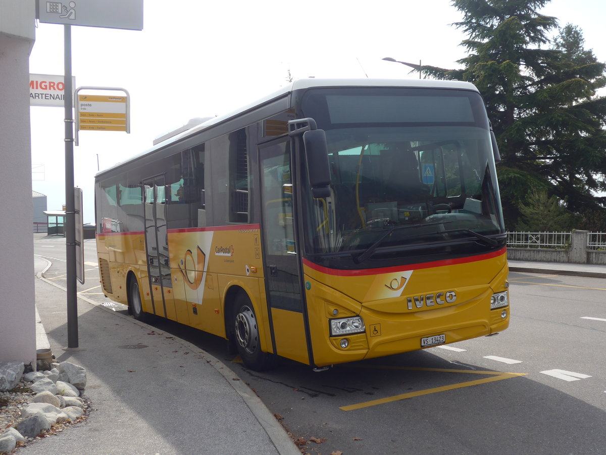 (176'749) - Ev�quoz, Erde - VS 13'423 - Iveco am 26. November 2016 in Erde, Post