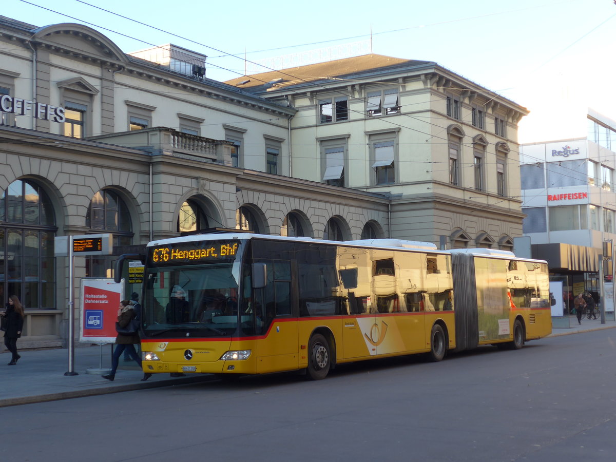 (176'815) - Moser, Flaach - Nr. 278/ZH 611'288 - Mercedes am 28. November 2016 beim Hauptbahnhof Winterthur