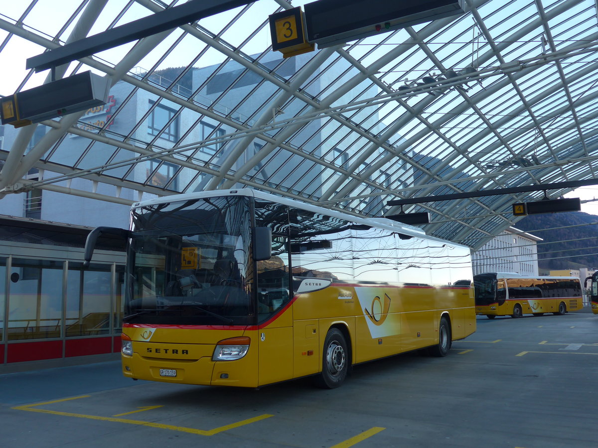 (177'082) - PostAuto Graub�nden - GR 170'159 - Setra am 10. Dezember 2016 in Chur, Postautostation