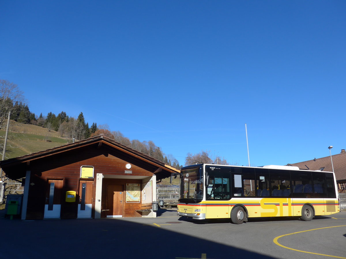 (177'230) - STI Thun - Nr. 133/BE 801'133 - MAN/G�ppel am 16. Dezember 2016 in Schwanden, S�ge